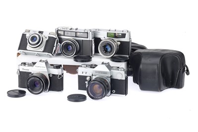 Lot 161 - A Selection of 35mm Film Cameras