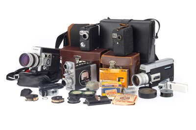 Lot 374 - A Selection of Narrow Gauge Motion Picture Cine Cameras