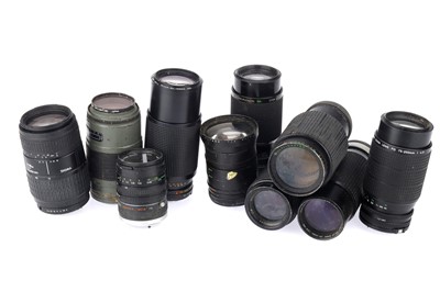 Lot 364 - A Mixed Selection of Camera Lenses