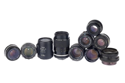 Lot 449 - A Mixed Selection of Camera Lenses