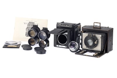 Lot 286 - A Carl Zeiss Jena Stereo Palmos Camera and a Rittreck SLR Body