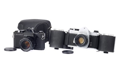 Lot 223 - Two Pentax Spotmatic SLR 35mm Cameras
