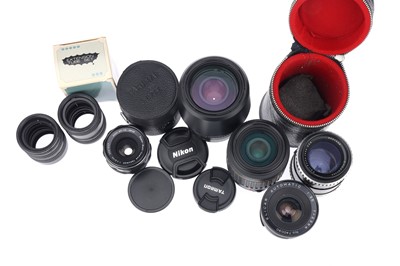 Lot 412 - A Selection of Camera Lenses