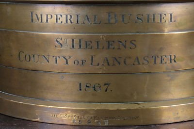 Lot 124 - St Helens, County of Lancaster, Part Set of 5 Victorian Imperial Standard Capacity Measures, 1867
