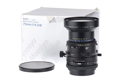 Lot 281 - A Mamiya Sekor Shift Z f/4.5 75mm Lens