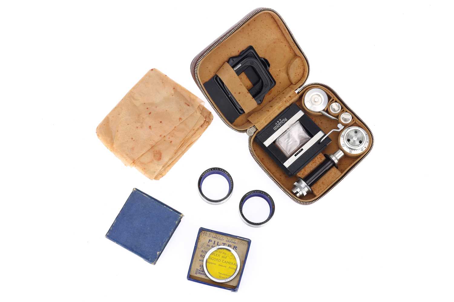 Lot 506 - A Rollei Rolleikin 3.5 35mm Film Adapter Set