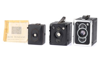 Lot 369 - Three Zeiss Ikon Box Tengor Cameras