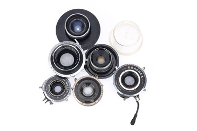 Lot 440 - A Selection of Large Format Lenses in Shutters