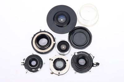 Lot 440 - A Selection of Large Format Lenses in Shutters