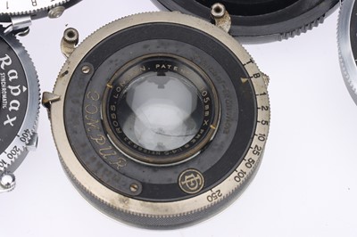Lot 440 - A Selection of Large Format Lenses in Shutters