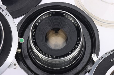 Lot 440 - A Selection of Large Format Lenses in Shutters