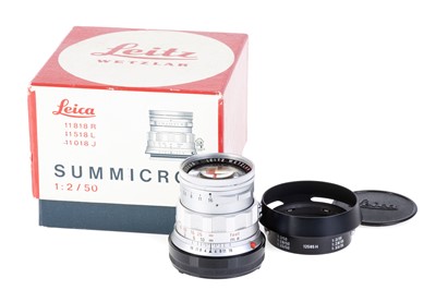 Lot 41 - A Leitz Summicron f/2 50mm Lens
