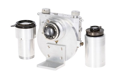 Lot 435 - An Interesting Home-Made Aluminium 35mm 'Rotating Stage Camera' Outfit