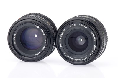 Lot 107 - Two Minolta Camera Lenses