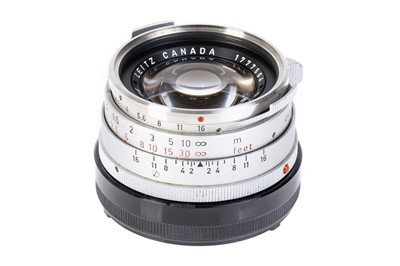 Lot 30 - A Leitz Summilux f/1.4 35mm 'Steel Rim' Lens