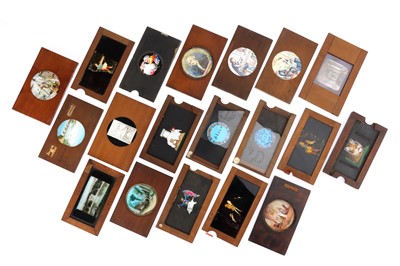 Lot 686 - A Large Collection of Wooden Frame Magic Lantern Slides