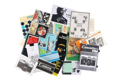 Lot 828 - A Good Selection of Camera Manuals & Literature