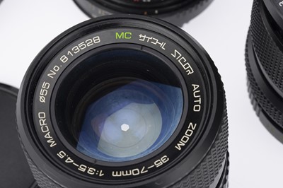 Lot 358 - A Mixed Selection of Camera Lenses