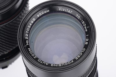 Lot 358 - A Mixed Selection of Camera Lenses