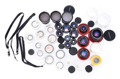 Lot 228 - A Good Selection of Pentax-110 Lenses & Accessories