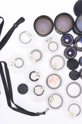 Lot 228 - A Good Selection of Pentax-110 Lenses & Accessories