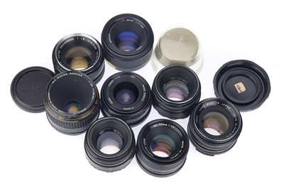 Lot 428 - A Mixed Selection of Camera Prime Lenses