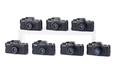 Lot 230 - Seven Pentax 110 Miniature SLR Cameras