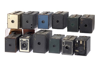 Lot 365 - Collection of 12 Box Cameras