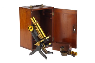 Lot 393 - A Students Microscope By Swift & Son