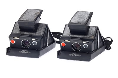 Lot 381 - Two Polaroid SX-70 Land Camera Alpha Model 1 Instant Cameras