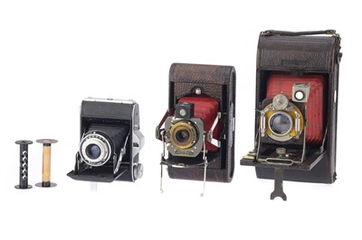 Lot 267 - A Selection of Three Folding Cameras