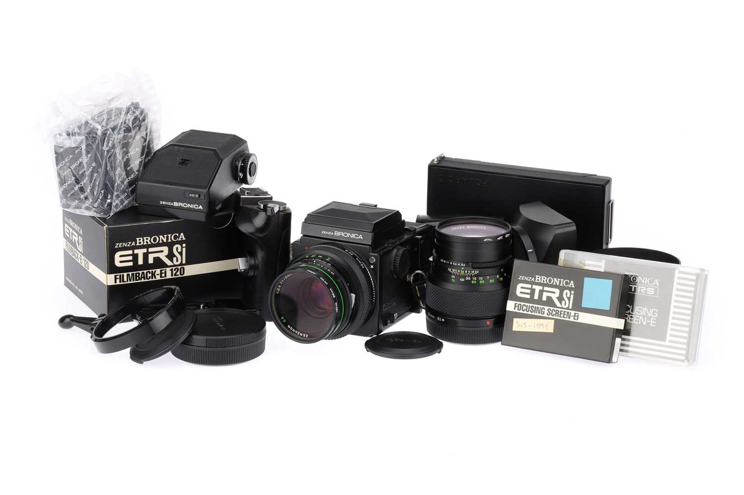 Lot 268 - A Bronica ETRS Medium Format Camera Outfit