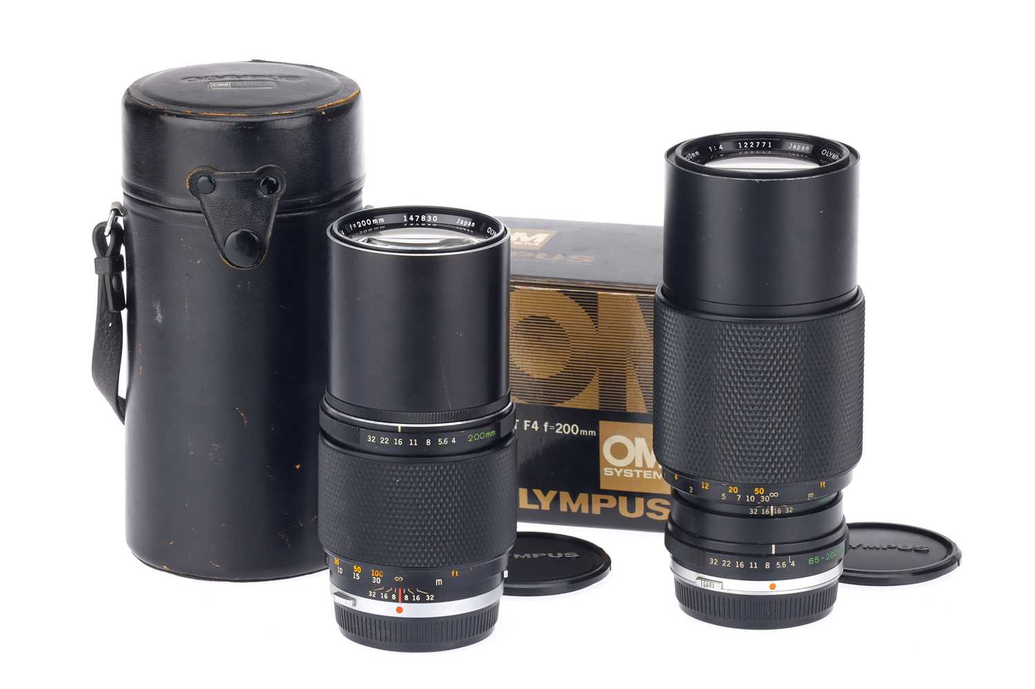 Lot 206 Two Olympus Telephoto Camera Lenses,