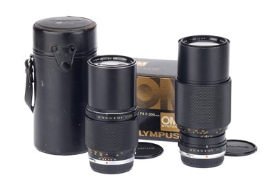 Lot 206 - Two Olympus Telephoto Camera Lenses
