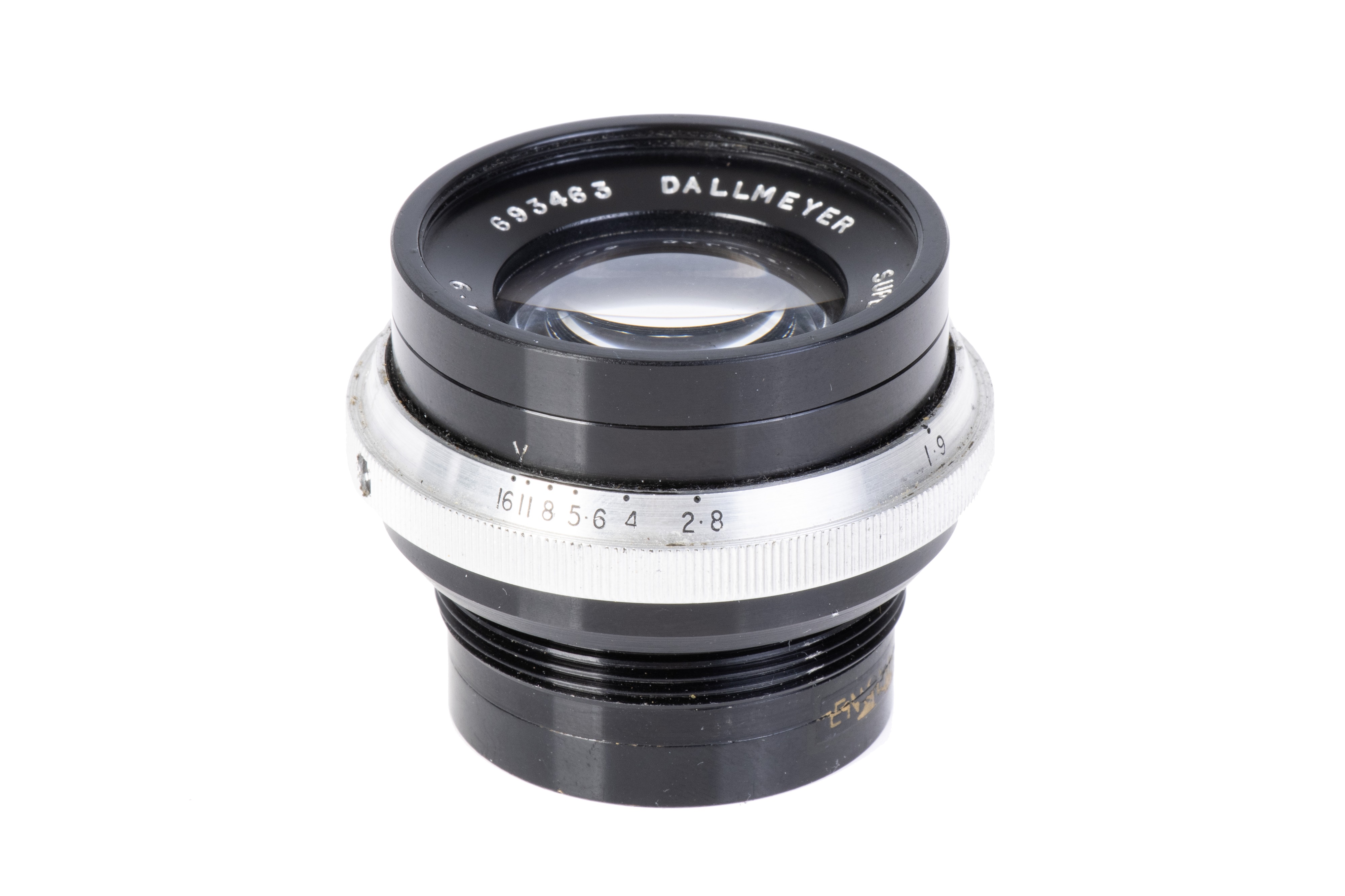 Lot 274 - A J. H. Dallmeyer Super Six f/1.9 44mm Lens,