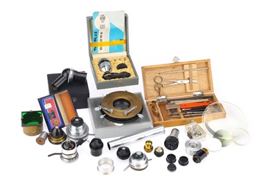 Lot 760 - A Collection of Microscope Accessories