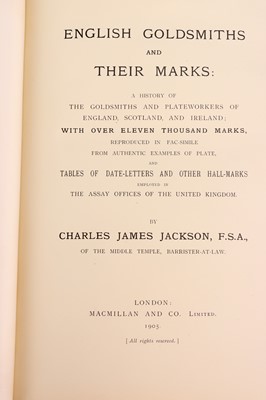Lot 826 - Jackson (Sir C. J.) English Goldsmiths and Their Marks, [1905]