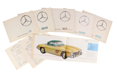 Lot 825 - A Selection of Mercedes Car Brochures