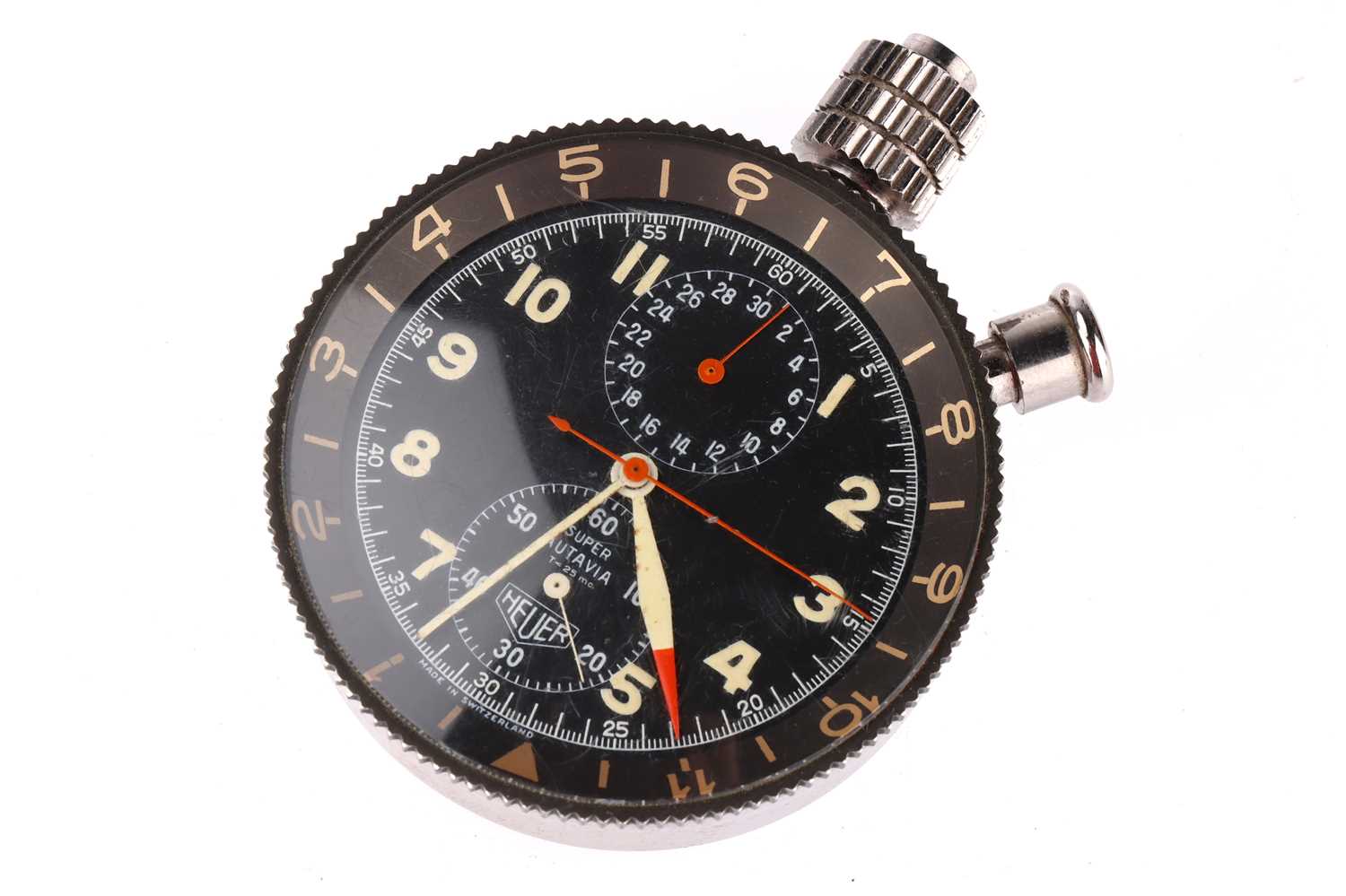 Lot 826 - A Rare Heuer Super Autavia Chronograph Stop Watch