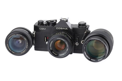Lot 174 - A Cosina CSM 35mm SLR Camera Outfit