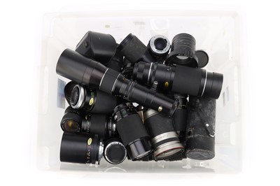 Lot 413 - A Large Selection of Camera Lenses