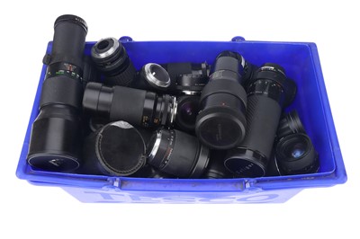 Lot 414 - A Large Selection of Camera Lenses