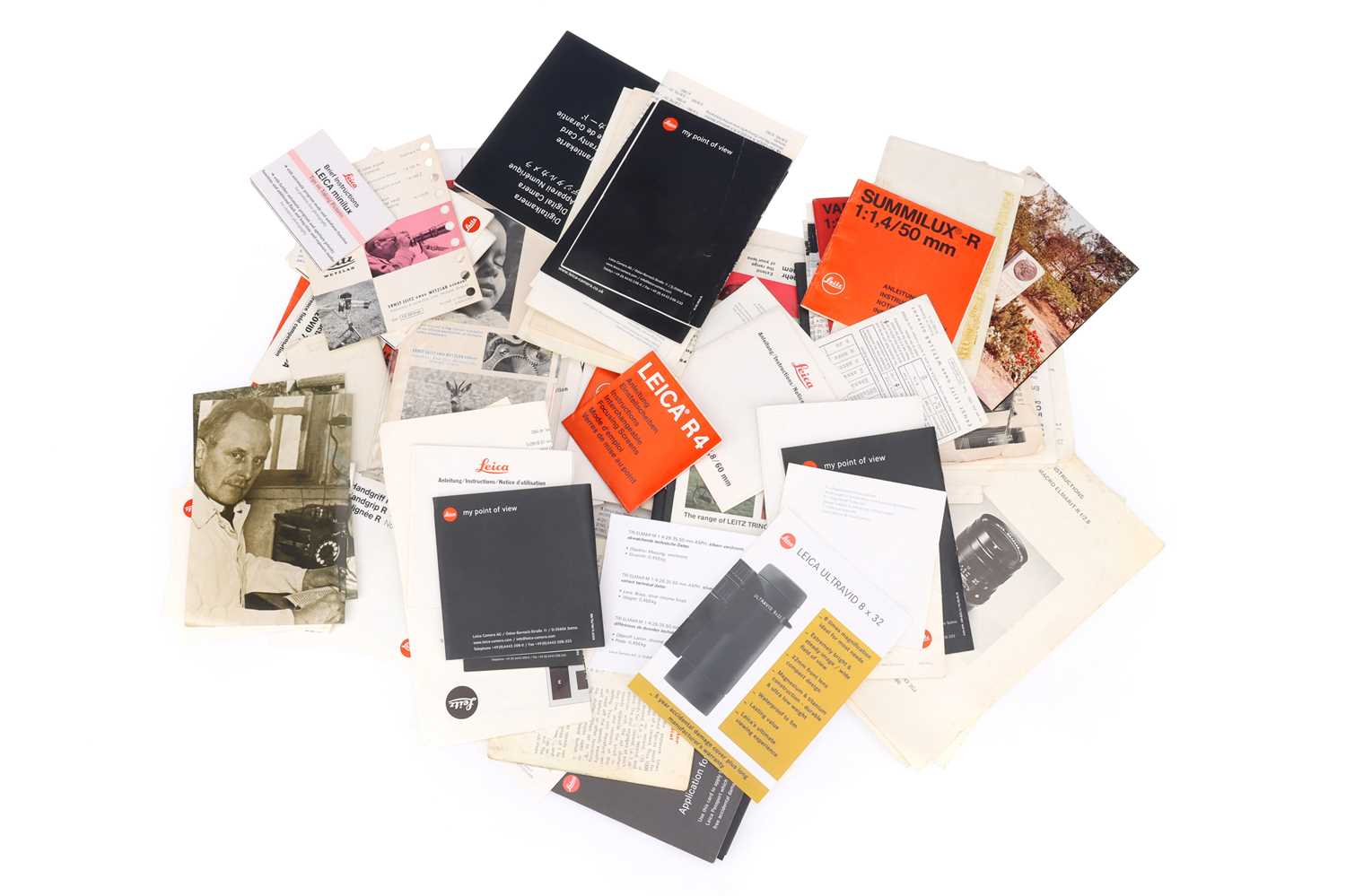 Lot 418 - A Selection of Leica Instruction Booklets