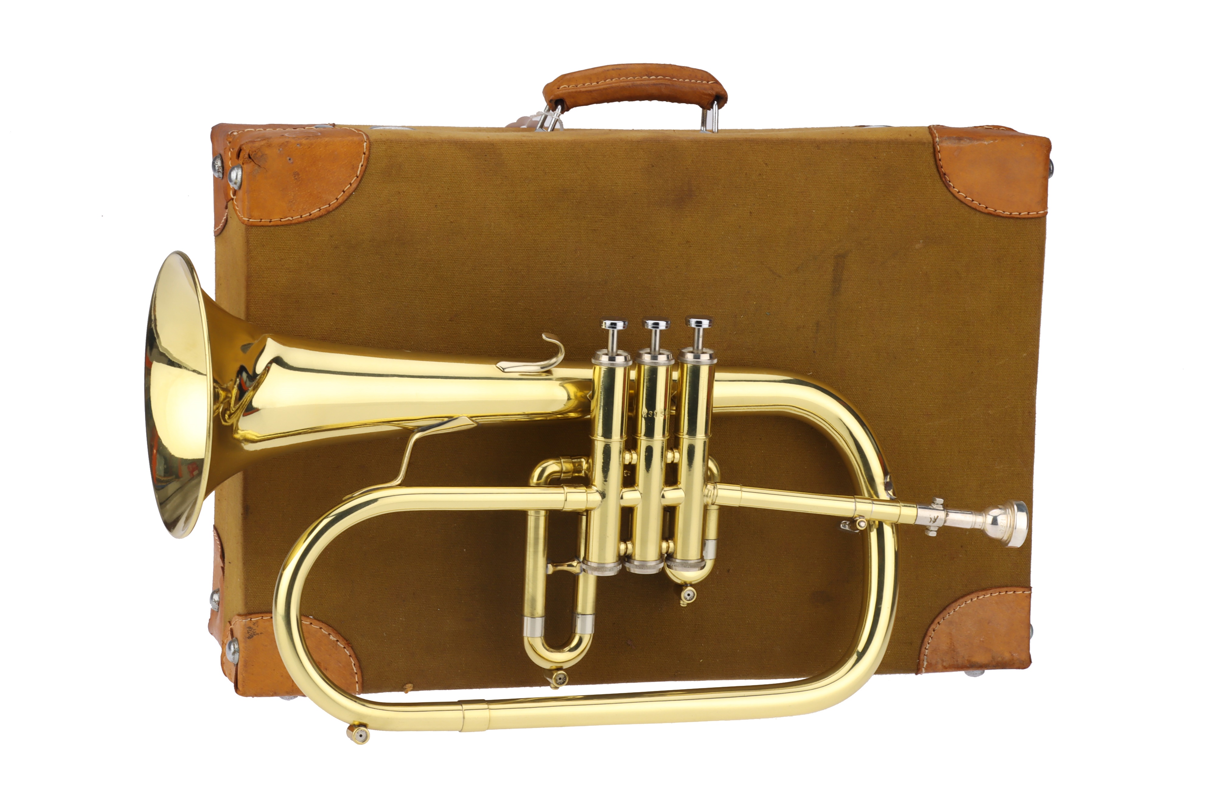 Lot 873 A Brass Eterna Flugelhorn by Getzen,