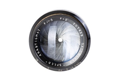 Lot 275 - A J. H. Dallmeyer Speed f/1.5 2" Lens