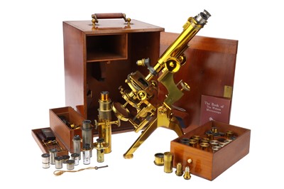 Lot 3 - A Very Fine W. Watson & Sons Van Heurck Monocular & Binocular Exhibition Microscope