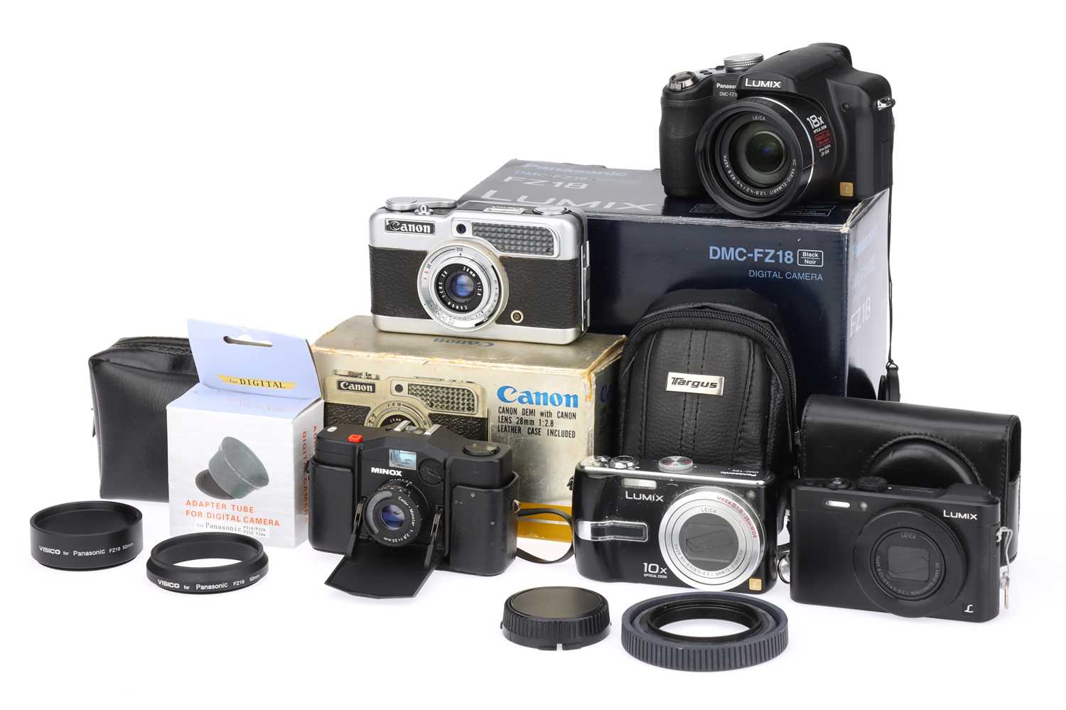 Compact Box Camera Lot 251 - A Mixed Selection of Compact Cameras