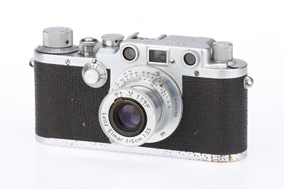 Lot 23 - A Leitz Wetzlar Leica IIIc Rangefinder 35mm Film Camera