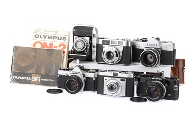 Lot 162 - A Selection of Six 35mm Film Cameras