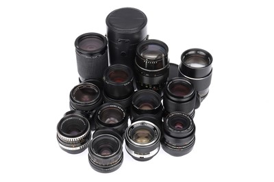 Lot 300 - A Selection of Carl Zeiss Jena and Pentacon Lenses